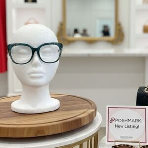 Oversized Teal Cat Eye Eyeglass Frames